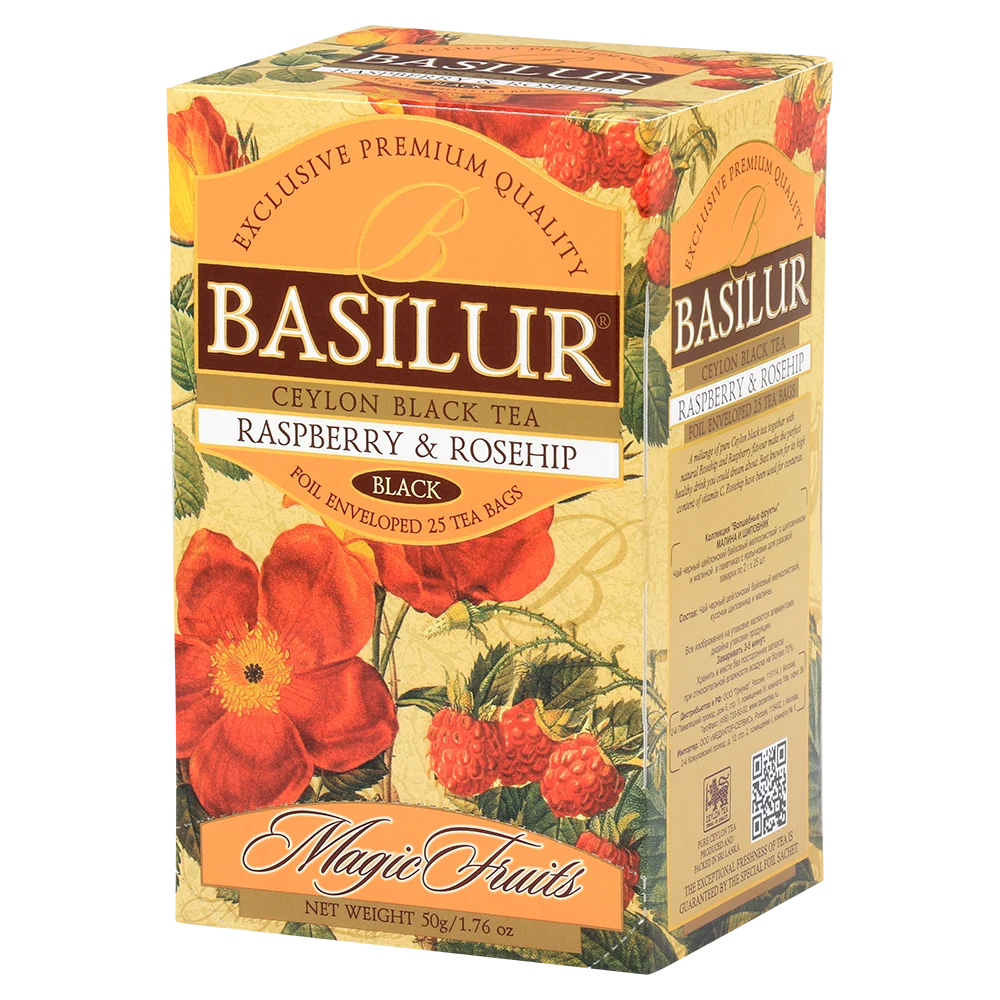 Basilur Magic Fruits Raspberry&Rosehip crni čaj