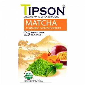 Tipson Matcha Turmeric&Passionfruit zeleni čaj