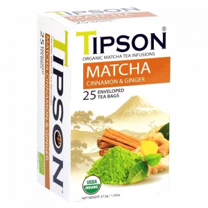 Tipson Matcha Cinnamon&Ginger zeleni čaj
