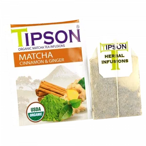 Tipson Matcha Cinnamon&Ginger zeleni čaj