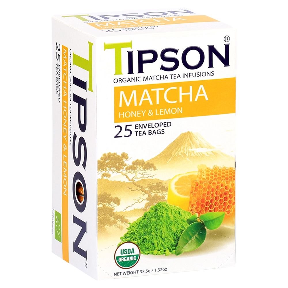 Tipson Matcha Honey&Lemon zeleni čaj