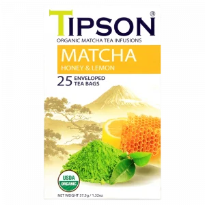 Tipson Matcha Honey&Lemon zeleni čaj