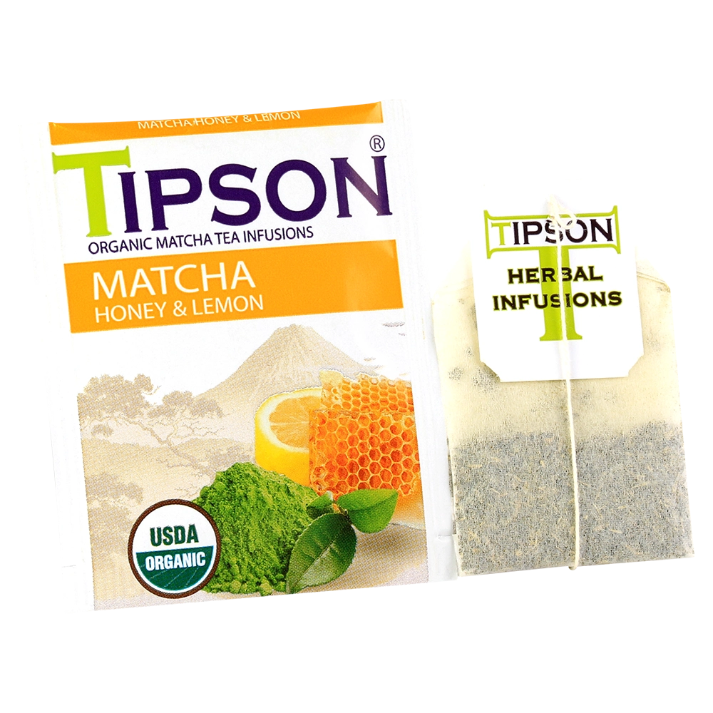 Tipson Matcha Honey&Lemon zeleni čaj