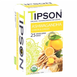 Tipson Ashwagandha Lemon&Ginger biljni čaj
