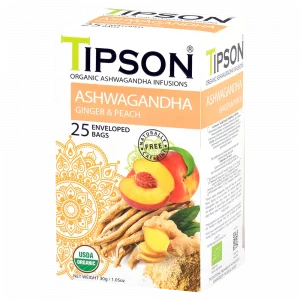 Tipson Ashwagandha Ginger&Peach biljni čaj