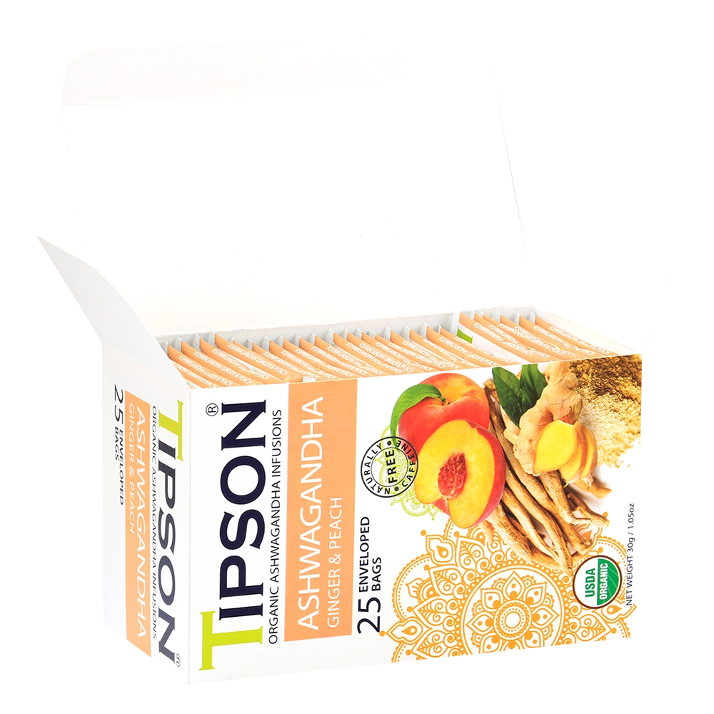 Tipson Ashwagandha Ginger&Peach biljni čaj